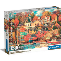 Puzzle Clementoni Compact Box High Quality Collection Λιμάνι Παλιάς Καλής Εποχής 1500 Κομμάτια