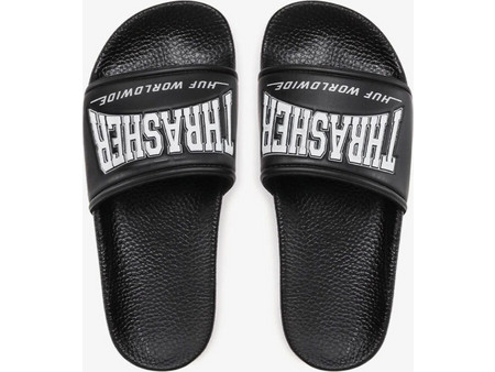 Huf X Thrasher Ανδρικές Παντόφλες Καλοκαιρινές Κολυμβητηρίου Μαύρες CP00105-BLK
