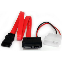 StarTech SLSATAF12 Καλώδιο Τροφοδοσίας 0.35m Red