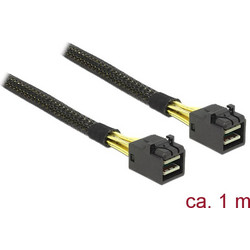 DeLOCK 83387 Καλώδιο Σκληρού Δίσκου Mini SAS to Mini SAS 1m Black