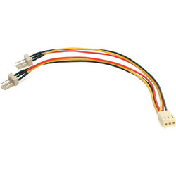 StarTech TX3SPLITTER Καλώδιο Τροφοδοσίας 3-Pin Fan Female to 2 x 3-Pin Fan Male 0.15m Multicolor