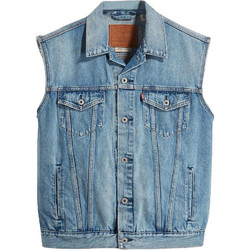 Levi's Αμάνικο Ανδρικό Μπουφάν Τζιν Μπλε A5789-0000