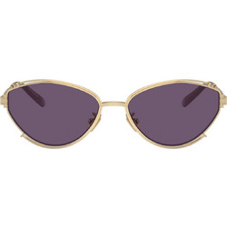 Tory Burch TY6103 33491A Γυναικεία Γυαλιά Ηλίου Cat Eye Μεταλλικά Χρυσά με Μαύρο Φακό