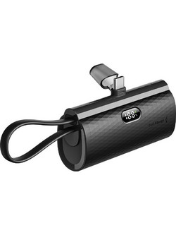 Forcell F5K3 FOPB-241093 Power Bank 5000mAh 20W με Θύρα USB-C Black