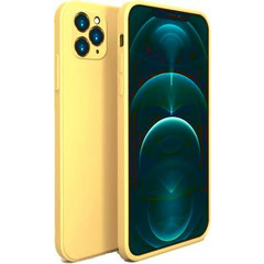 Bodycell Square Liquid Silicon Back Cover Yellow (iPhone 11 Pro Max)