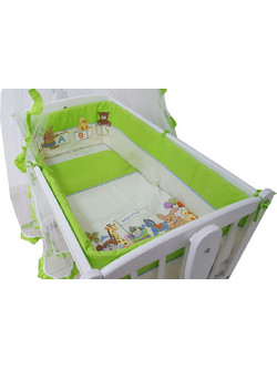Beboulino AB Σετ Λίκνου Green/White 6τμχ