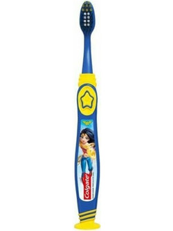 Colgate Wonder Woman Soft Παιδική Oδοντόβουρτσα Μπλε Κίτρινη