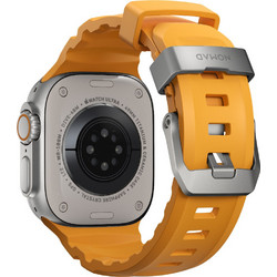 Nomad Rocky Point FKM Λουράκι Σιλικόνης Titanium / Sol Yellow (Apple Watch 42 / 44 / 45 / 49mm)