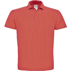 B&C Collection Ανδρική Μπλούζα Polo Κοντομάνικη Κοραλί PUI10
