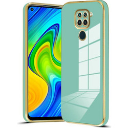 Bodycell Gold Plated Back Cover Mint Green (Xiaomi Redmi Note 9)