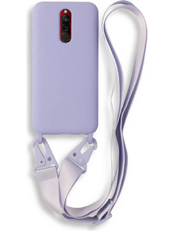 Bodycell Silicon Color Strap Back Cover Violet (Xiaomi Redmi 8)