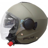 Pilot Helmets Fly SV Matt Military Green Κράνος Μηχανής Jet 1300gr