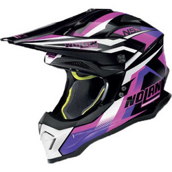 Nolan N53 Black Fuchsia Κράνος Μηχανής Motocross 1300gr