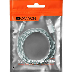 Canyon CFI3 Braided USB-A to Lightning Cable 1m Black GER-CN-CFI3-LBK