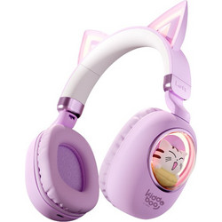 Kiddoboo Delulu Ασύρματα Bluetooth Παιδικά Ακουστικά Over Ear Μωβ