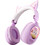 Kiddoboo Delulu Ασύρματα Bluetooth Παιδικά Ακουστικά Over Ear Μωβ