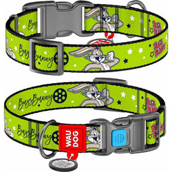 Waudog Looney Tunes Bugs Bunny Plastic Κολάρο Σκύλου Πράσινο 2x24-40cm