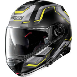 Nolan N100-5 Black Grey Yellow 59 Κράνος Μηχανής Flip-Up 1600gr