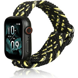 Beline Λουράκι Υφασμάτινο Black / Lime (Apple Watch 38 / 40 / 41mm)