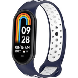 Beline Λουράκι Σιλικόνης Blue / White (Xiaomi Mi Band 8 / 8 NFC)