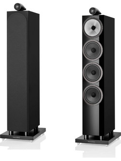 Bowers & Wilkins 702 S3 Ζεύγος Ηχείων Hi-Fi Δαπέδου 300W 3 Δρόμων Gloss Black