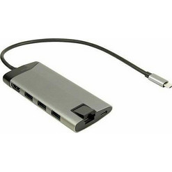 Inter-Tech GDC-802 USB-C Docking Station με HDMI 4K PD Ethernet