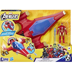 Hasbro Marvel Avengers Epic Hero Series Iron Man Repulsor Blast Battle Jet Φιγούρα Δράσης για 4+ Ετών 10cm