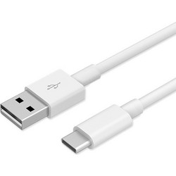 Powertech USB-A to USB-C 1m White CAB-UC010