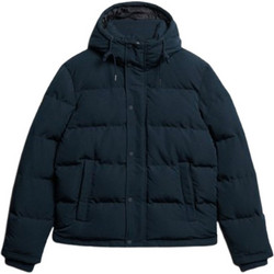 Superdry Hooded Sports Ανδρικό Μπουφάν Χειμωνιάτικο Puffer Navy Μπλε M5011905A-98T
