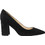 Nine West CARA Γόβες Suede με Χοντρό Ψηλό Τακούνι Μαύρες SU-960