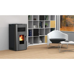 Alfa Plam Luca Black Σόμπα Pellet Σόμπα Pellet 8kW