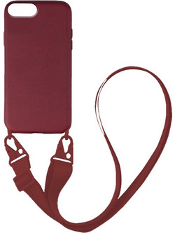 Sonique Silicone Strap Back Cover Burgundy (iPhone 6 Plus / 6s Plus)