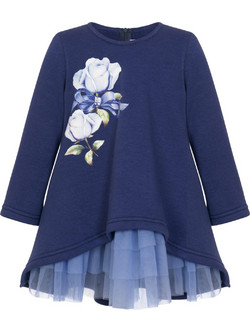 Balloon Chic Παιδικό Φόρεμα με Τούλι Navy Μπλε 242F0280