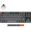 Keychron K8 Max QMK Ασύρματο Μηχανικό Gaming Πληκτρολόγιο TenKeyLess με Keychron Super Brown Διακόπτες RGB Grey