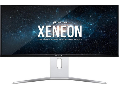 Corsair Xeneon 34WQHD240-C Ultrawide QD-OLED HDR Curved Gaming Monitor 34" 3440x1440 QHD 240Hz 0.03ms