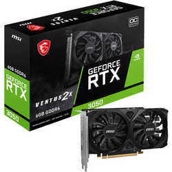 MSI GeForce RTX 3050 6GB GDDR6 Ventus 2X E OC Κάρτα Γραφικών