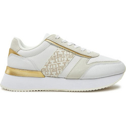 Tommy Hilfiger Γυναικεία Sneakers Εκρού FW0FW08387-0K4