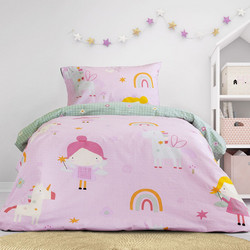 Kocoon Σετ Παιδικά Σεντόνια Μονά Βαμβακερά 160x260 Fairy Cherry 3τμχ
