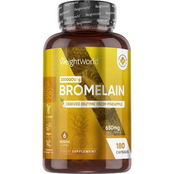 WeightWorld Bromelain 650mg 180 Κάψουλες