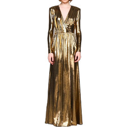 Silvian Heach Maxi Φόρεμα για Γάμο / Βάπτιση Αμπιγιέ Χρυσό GPA24205VE