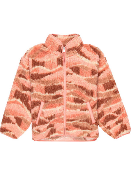 Roxy Παιδική Ζακέτα Fleece με Φερμουάρ Κοραλί Καφέ ERGPF03070-MFE6