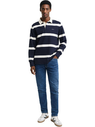Gant Recover Ανδρικό Τζιν Παντελόνι Ελαστικό Skinny Εφαρμογή Navy Μπλε 3G1000264-970