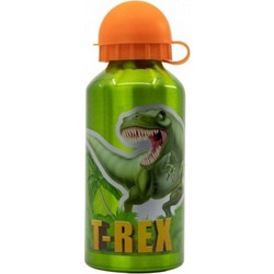 Stor Dinosaurs Παιδικό Παγούρι Αλουμινίου BPA Free Πράσινο Πορτοκαλί 400ml