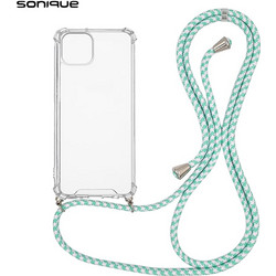Sonique Strap Back Cover Transparent / Rainbow Veraman (iPhone 14 Plus)