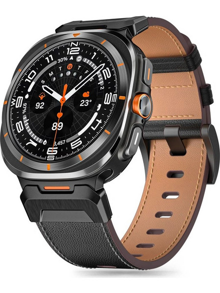 Tech-Protect Delta Pro Λουράκι Δερμάτινο Black (Samsung Galaxy Watch Ultra)