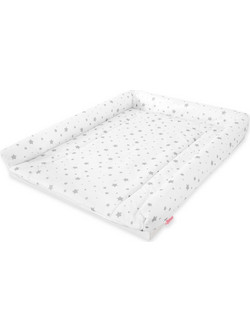 Bobono Mini Stars Κάλυμμα Αλλαξιέρας Μωρού 74x55cm Λευκό