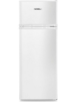Nobu NBD143WE Δίπορτο Ψυγείο 208lt Υ143xΠ54.5xΒ55cm Λευκό
