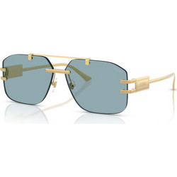 Versace VE2275 100280 Ανδρικά Γυαλιά Ηλίου Aviator Μεταλλικά Χρυσά με Μαύρο Φακό