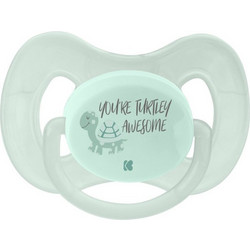 KikkaBoo Turtley Awesome Ορθοδοντική Πιπίλα Σιλικόνης 0-6m Mint