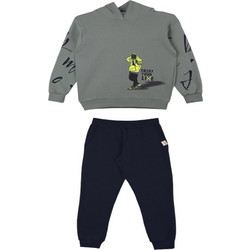 NEK Enjoy Hoodies Παιδικό Σετ Φόρμας Χακί Navy Μπλε 162324